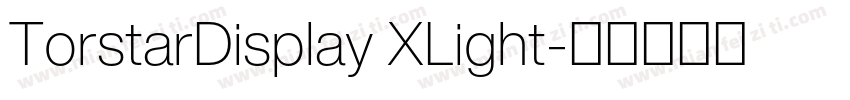 TorstarDisplay XLight字体转换